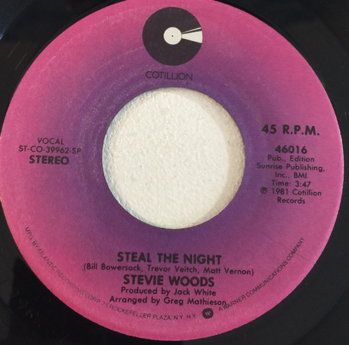 Stevie Woods - Steal The Night (7", Single, SP)
