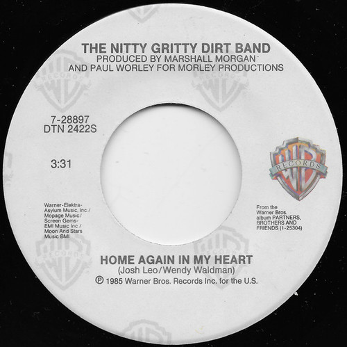 Nitty Gritty Dirt Band - Home Again In My Heart  - Warner Bros. Records - 7-28897 - 7", Spe 1090735923