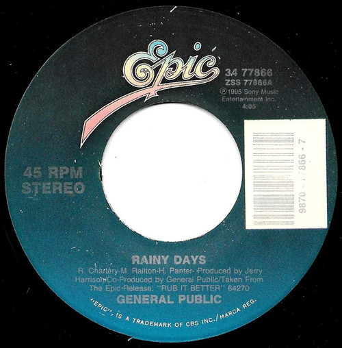 General Public - Rainy Days (7")