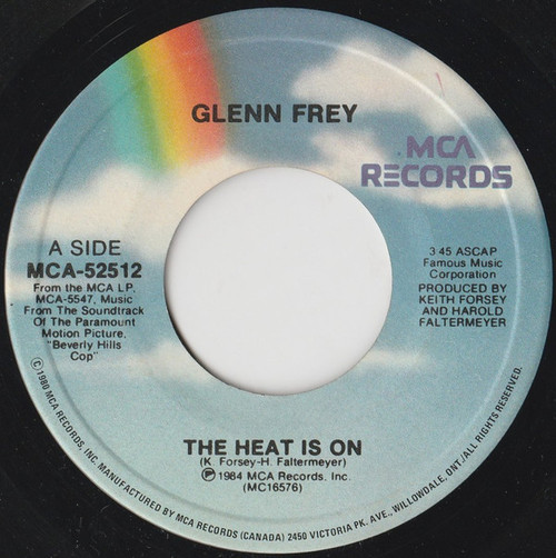 Glenn Frey / Harold Faltermeyer - The Heat Is On / Shoot Out - MCA Records - MCA-52512 - 7", Single 1090850385