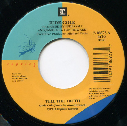 Jude Cole - Tell The Truth - Reprise Records - 7-18673 - 7", Single 1091111843