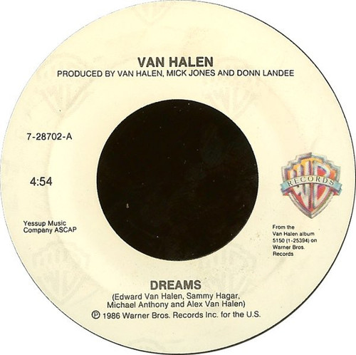 Van Halen - Dreams - Warner Bros. Records - 7-28702 - 7", Spe 1091168202