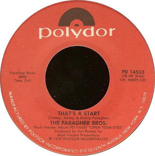 Faragher Bros - That's A Start - Polydor - PD 14533 - 7" 1091171203