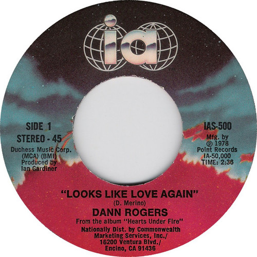 Dann Rogers - Looks Like Love Again - International Artists - IAS-500 - 7" 1091216048