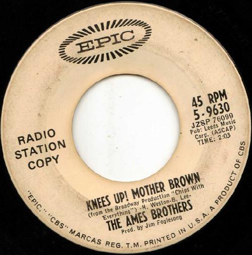 The Ames Brothers - Knees Up! Mother Brown (7", Single, Promo)
