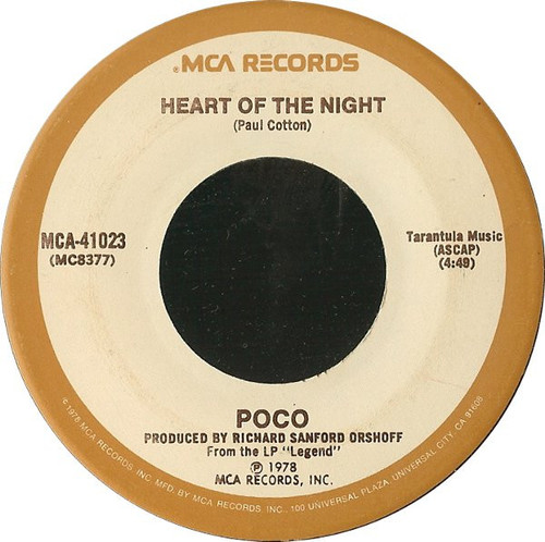 Poco (3) - Heart Of The Night / The Last Goodbye - MCA Records - MCA-41023 - 7", Single 1091256239