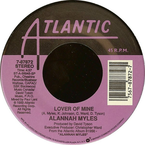 Alannah Myles - Lover Of Mine / Just One Kiss (7", Single, Spe)