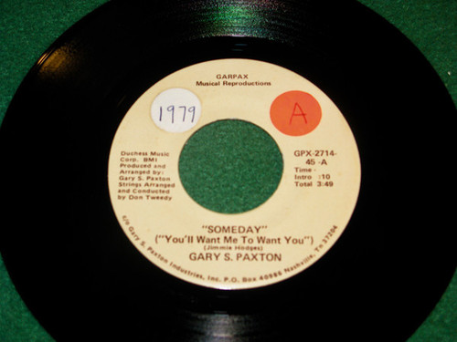 Gary Paxton - Someday (7", Single)