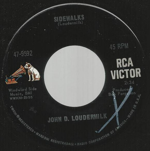 John D. Loudermilk - Sidewalks (7", Single)