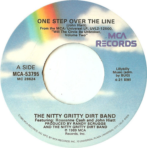 Nitty Gritty Dirt Band - One Step Over The Line / Riding Alone - MCA Records - MCA-53795 - 7", Single 1091613023