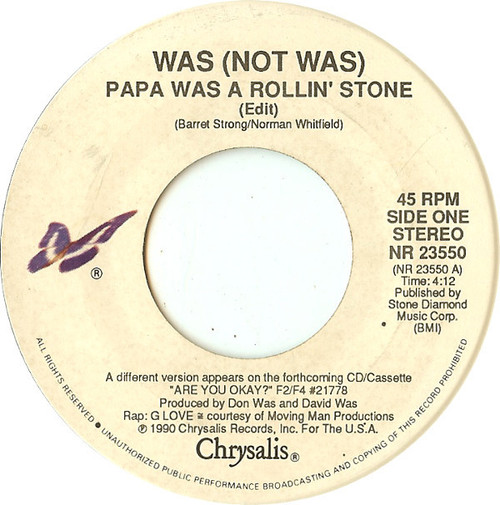 Was (Not Was) - Papa Was A Rollin' Stone (7", Single)