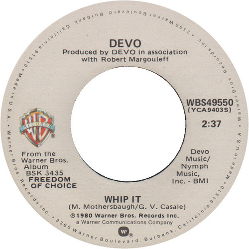 Devo - Whip It (7", Single, SP )