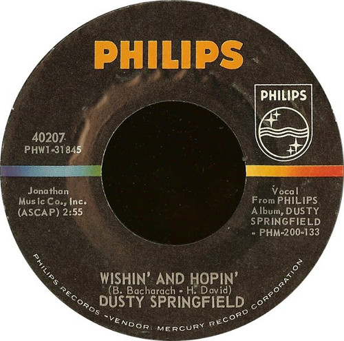 Dusty Springfield - Wishin' And Hopin' (7", Single, Styrene, Ric)