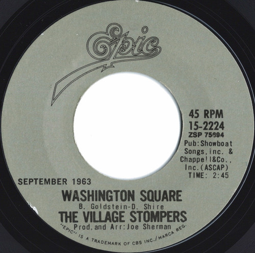 The Village Stompers - Washington Square / From Russia With Love - Epic - 15-2224 - 7", Single, RE 1092037089