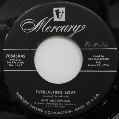 Ann McCormack - Everlasting Love (7", Single)