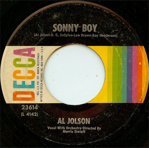 Al Jolson - Sonny Boy / My Mammy - Decca - 23614 - 7", RE 1092128058