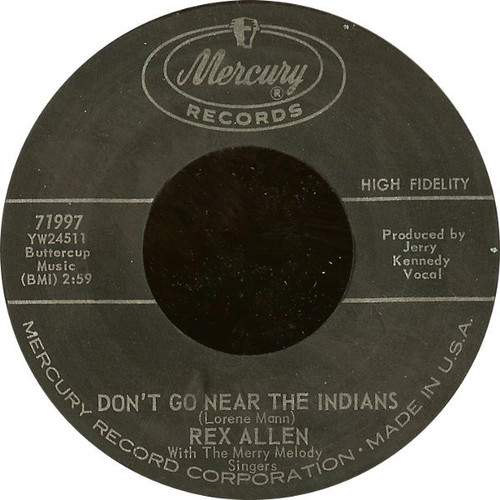 Rex Allen - Don't Go Near The Indians (7", Single)