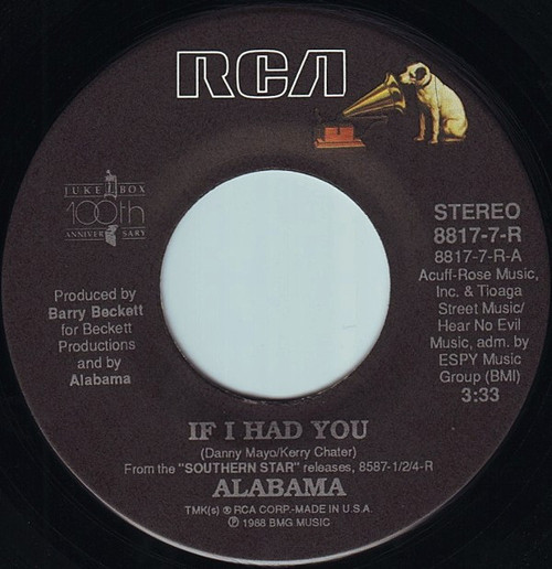 Alabama - If I Had You (7", Single)