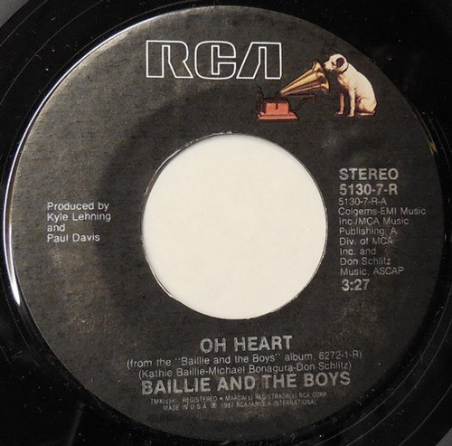 Baillie & The Boys - Oh Heart (7", Single, Styrene, Ind)