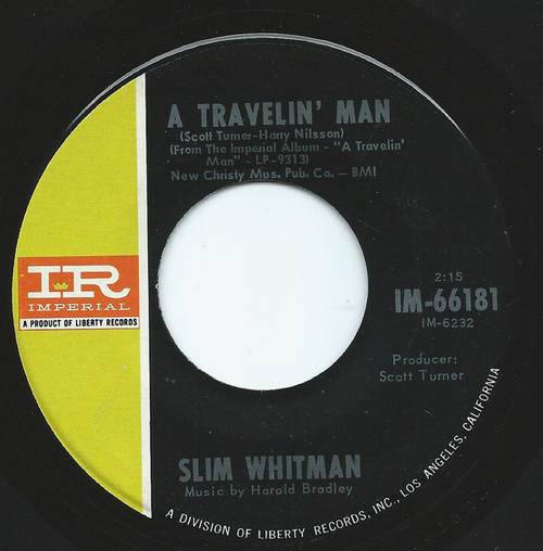 Slim Whitman - A Travelin' Man - Imperial - IM-66181 - 7" 1093068239