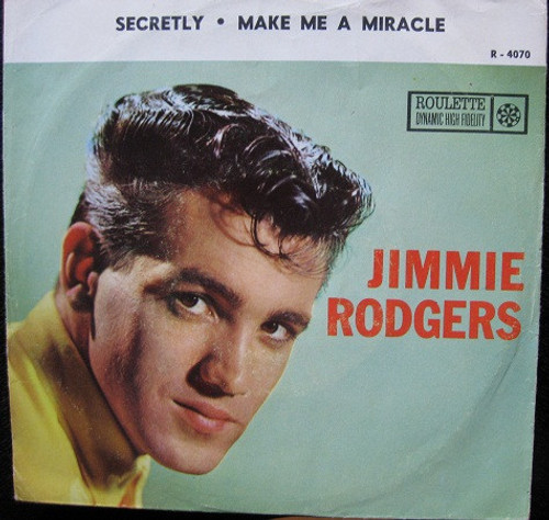 Jimmie Rodgers (2) - Secretly (7", Single, Mon)
