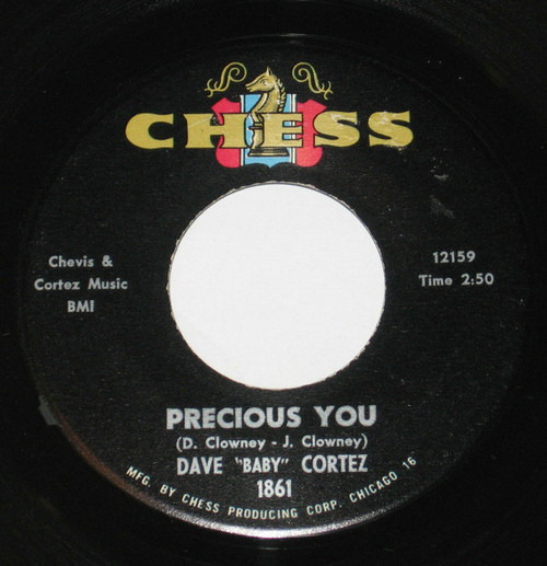 Dave "Baby" Cortez - Organ Shout / Precious You (7")