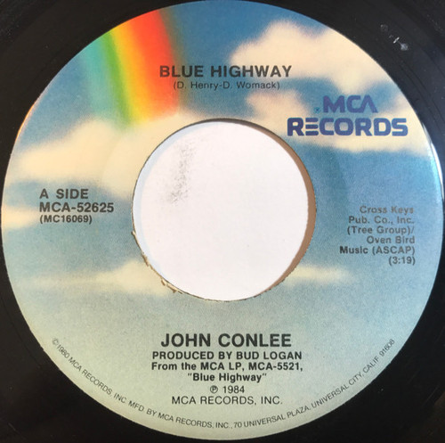John Conlee - Blue Highway (7", Single, Pin)