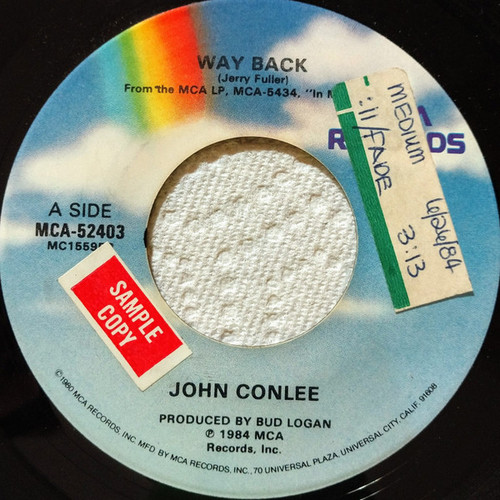 John Conlee - Way Back (7", Single)
