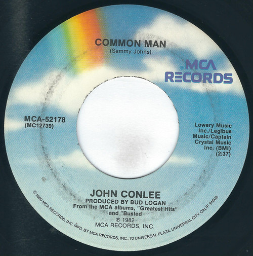 John Conlee - Common Man - MCA Records - MCA-52178 - 7", Pin 1093454474