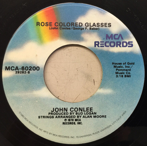 John Conlee - Rose Colored Glasses / I'll Be Easy (7", Single, RE)