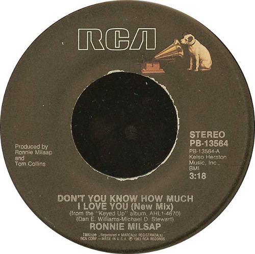 Ronnie Milsap - Don't You Know How Much I Love You (7", Styrene, Ind)