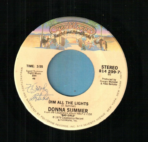Donna Summer - On The Radio (7", Single)