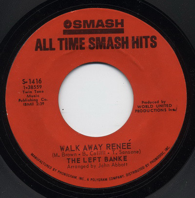 The Left Banke - Walk Away Reneé / Pretty Ballerina (7", Single, RP, Styrene)