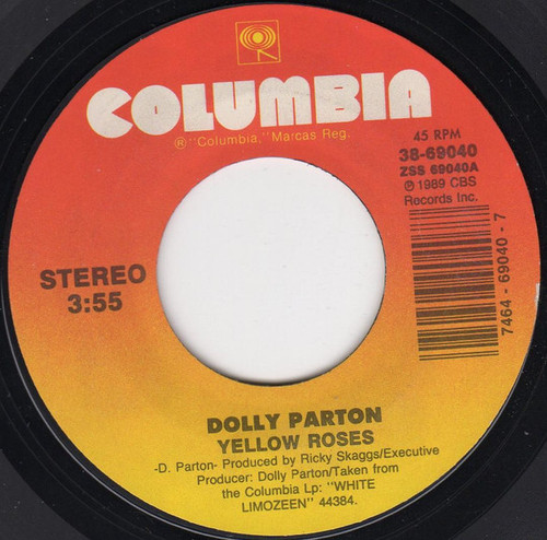 Dolly Parton - Yellow Roses - Columbia - 38-69040 - 7", Car 1093941448