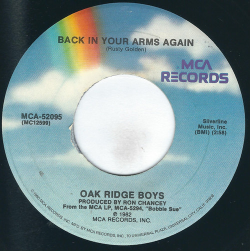 Oak Ridge Boys* - Back In Your Arms Again (7", Single, Pin)