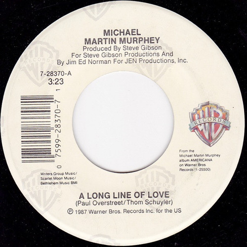 Michael Martin Murphey - A Long Line Of Love (7", Single)