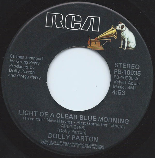 Dolly Parton - Light Of A Clear Blue Morning - RCA - PB-10935 - 7", Single 1094302437