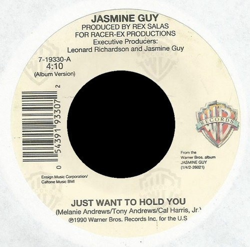 Jasmine Guy - Just Want To Hold You - Warner Bros. Records - 7-19330 - 7" 1094307557