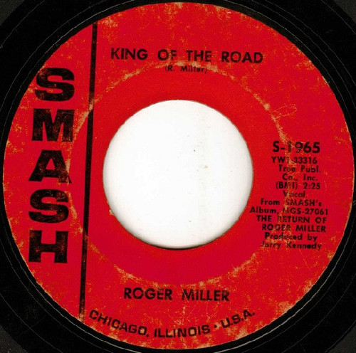 Roger Miller - King Of The Road - Smash Records (4) - S-1965 - 7", Single, Styrene, All 1094327072