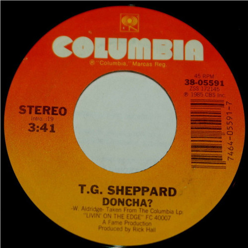 T.G. Sheppard - Doncha? / Hunger For You - Columbia - 38-05591 - 7", Single, Styrene, Car 1094754632