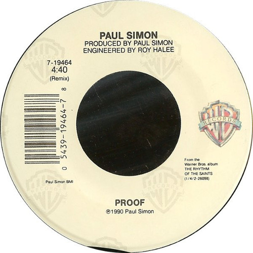 Paul Simon - Proof (7", Single)