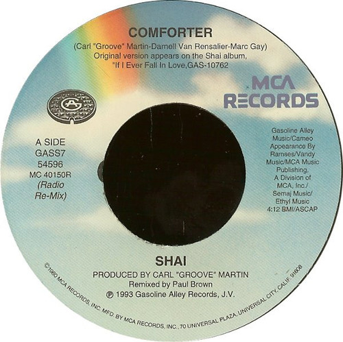 Shai (3) - Comforter - Gasoline Alley Records, MCA Records - GASS7 54596 - 7" 1094774063