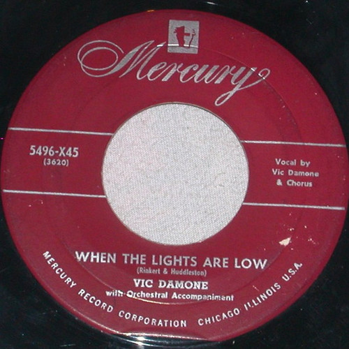 Vic Damone - When Lights Are Low (7")