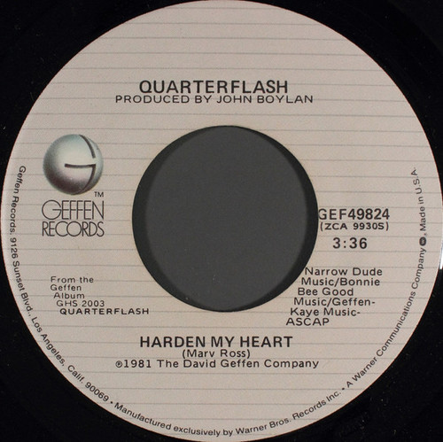 Quarterflash - Harden My Heart (7", Single, SP )