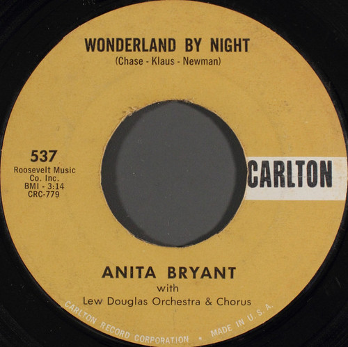 Anita Bryant - Wonderland By Night (7")