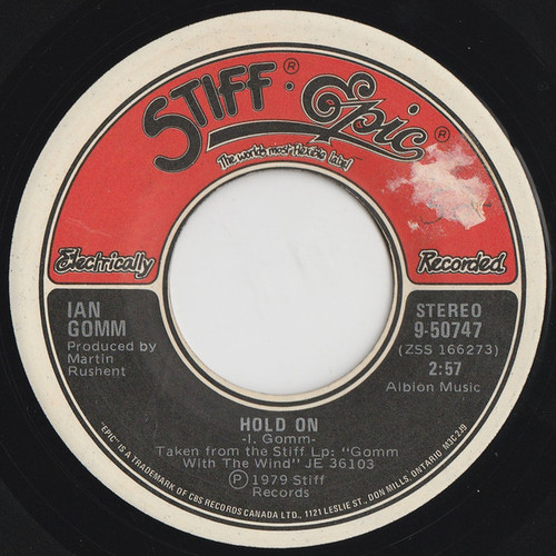 Ian Gomm - Hold On - Stiff-Epic - 9-50747 - 7", Single 1095677971