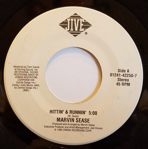 Marvin Sease - Hittin' & Runnin' - Jive - 01241-42250-7 - 7", Single 1097063186