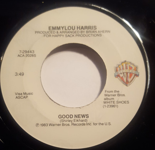 Emmylou Harris - Good News - Warner Bros. Records - 7-29443 - 7", Single, Jac 1097076824