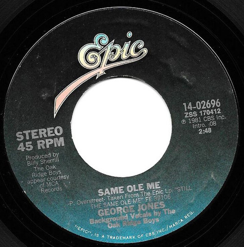 George Jones (2) - Same Ole Me - Epic - 14-02696 - 7", Styrene 1097118940