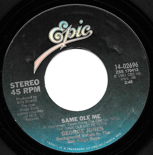 George Jones (2) - Same Ole Me - Epic - 14-02696 - 7", Styrene 1097118963